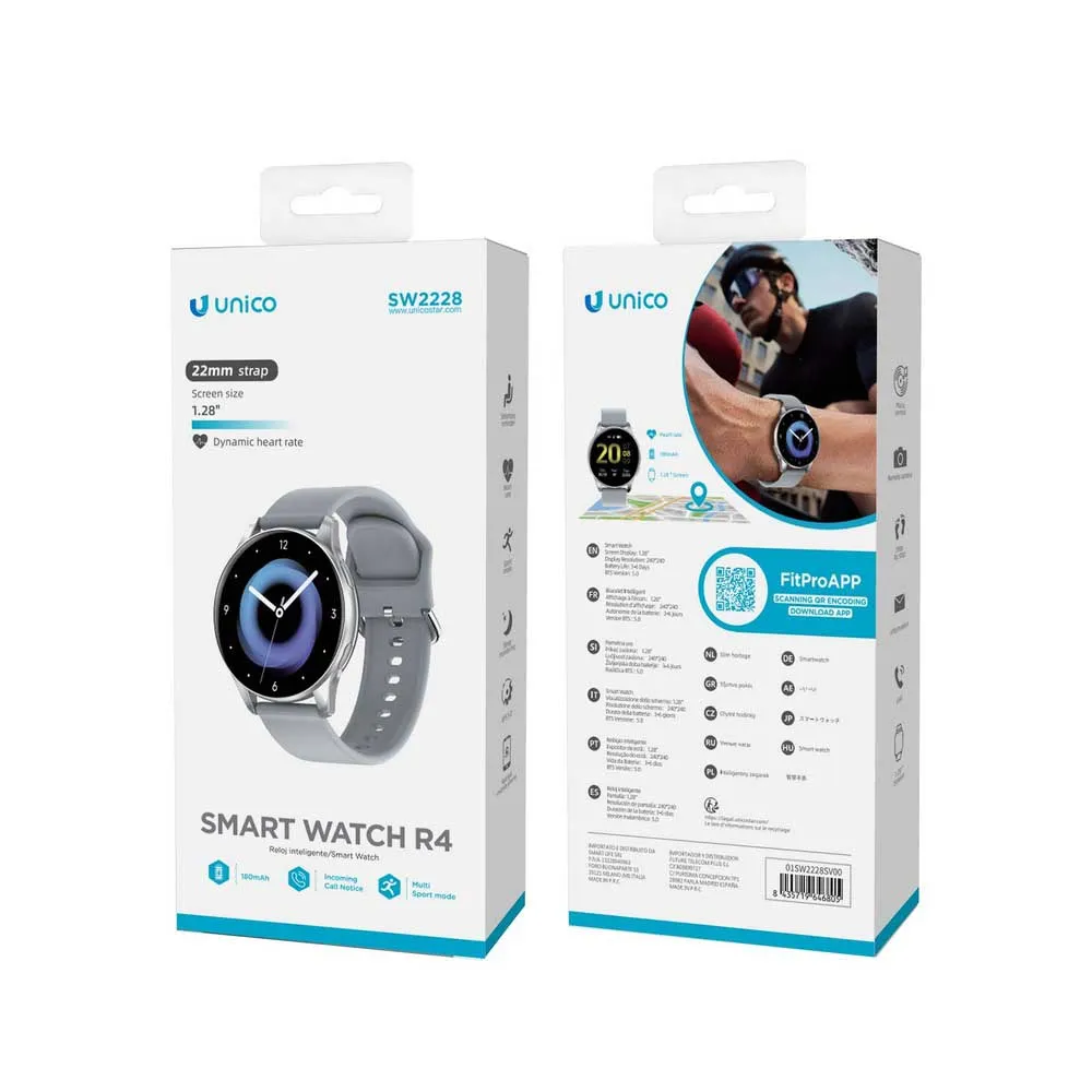 Unico Fitpro R4 Ce 1.28´´ Smartklokke