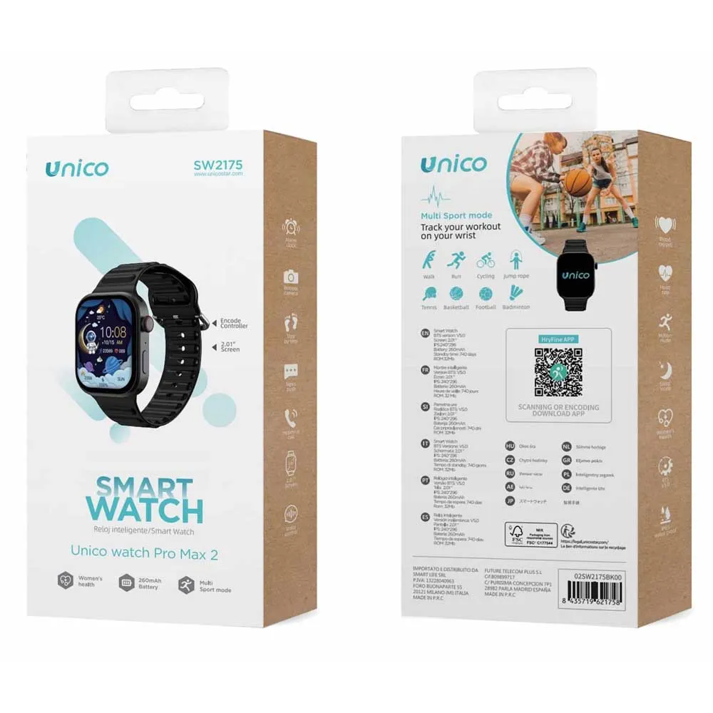 Unico Sw2175 2.01´´ Smartklokke Unico Sw2175 2.01´´ Smartklokke