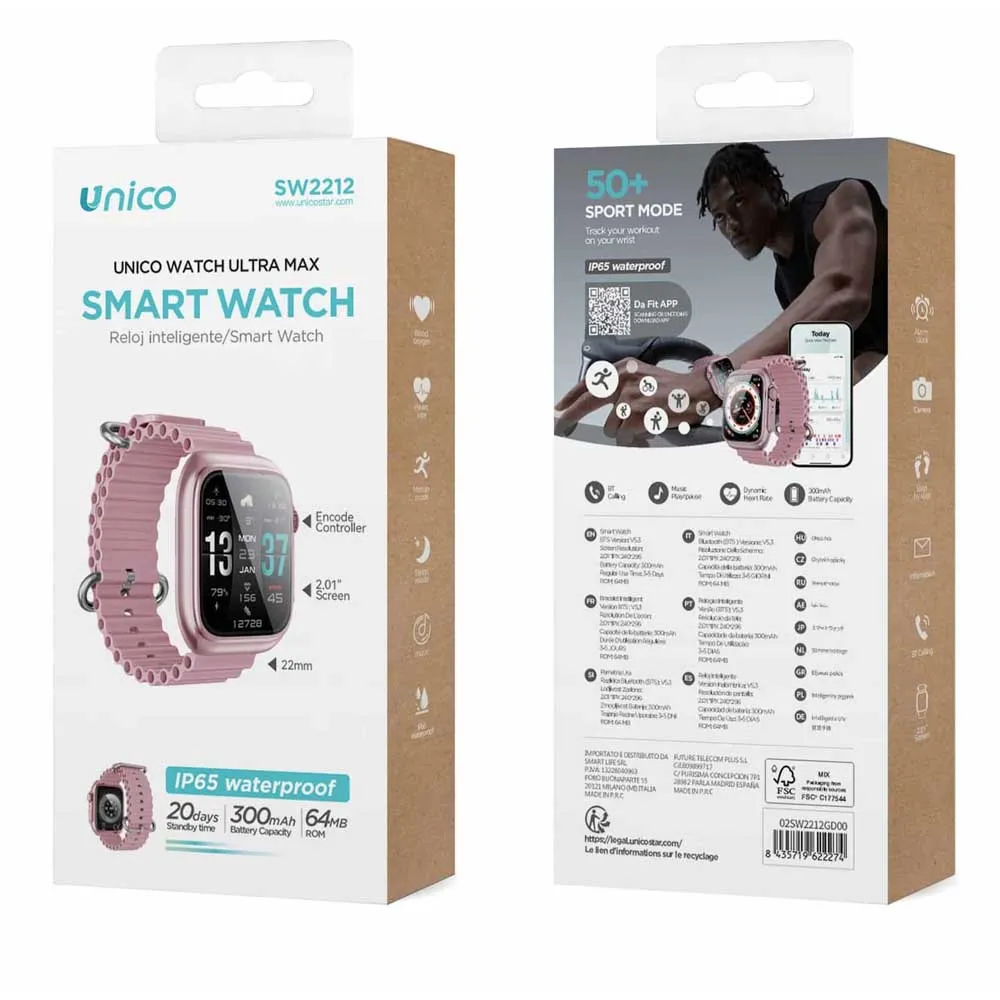 Unico Sw2212 2.01´´ Smartklokke Unico Sw2212 2.01´´ Smartklokke