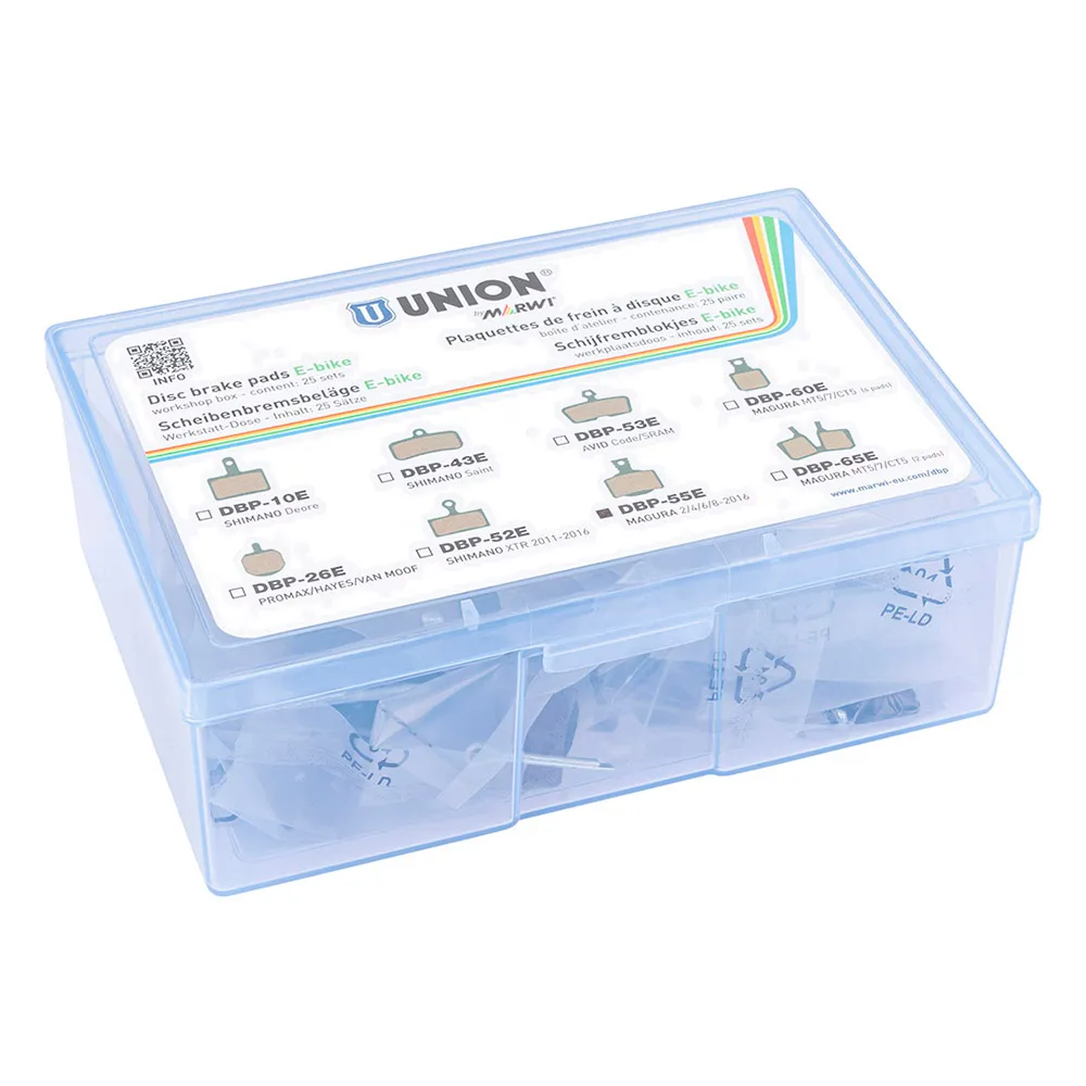 Union Dbp-55e Magura Mt2-mt4-mt6-mt8 E-bike Organiske Skivebremseklosser 25 Enheter, Multicolor, One Size