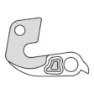 Union Gh-094 Girørekrok, Silver, One Size