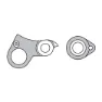 Union Gh-176 Derailleur Hanger, Silver, One Size