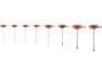 Unior Bike Tools Innensechskant-Stiftschlüsselset mit T-Griff 193HX, Red / orange, One Size