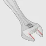 Unior Bike Tools Verktøy 150 Adjustable Wrench, Silver, One Size
