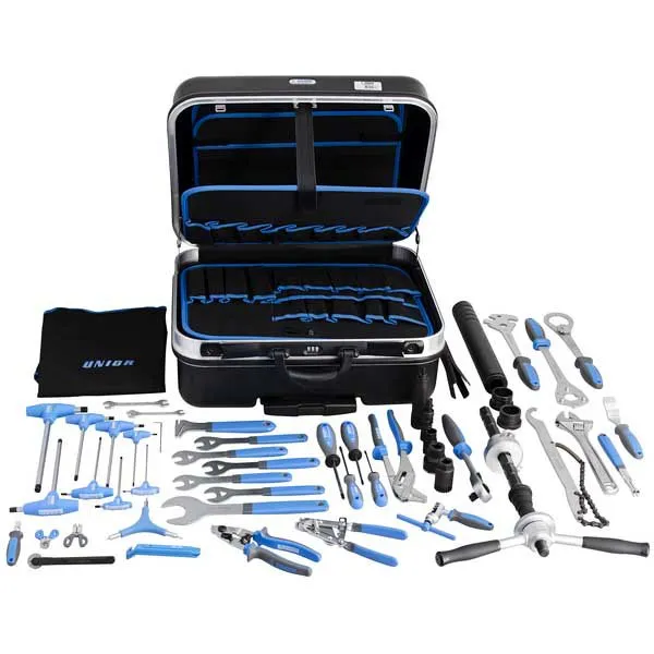 Unior Bike Tools Verktøykasse 50 Stykker, Black / blue, One Size Unior Bike Tools Verktøykasse 50 Stykker, Black / blue, One Size