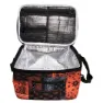 Urban Classics Patchwork Print Kjølebag, Black / orange, One Size