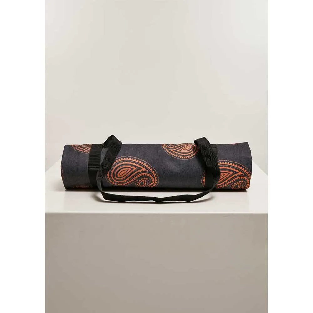 Urban Classics Patchwork Print Teppe, Black / orange