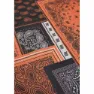 Urban Classics Patchwork Print Teppe, Black / orange