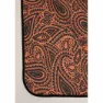 Urban Classics Patchwork Print Teppe, Black / orange