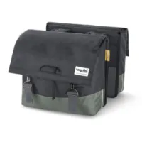URBAN PROOF dobbel sykkelveske 40 liter grønn/grå