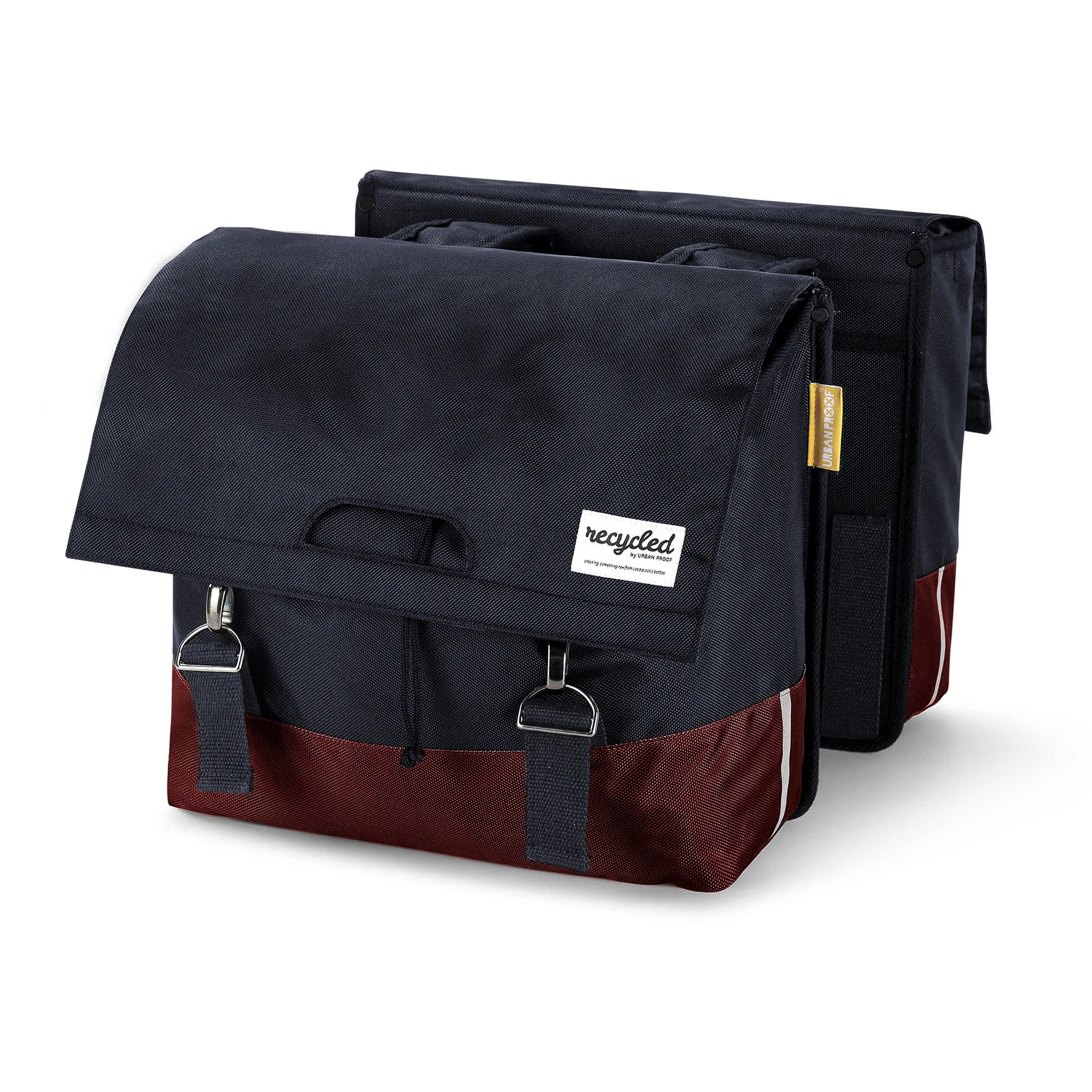 URBAN PROOF dobbel sykkelveske 40 liter grønn/grå URBAN PROOF dobbel sykkelveske 40 liter grønn/grå