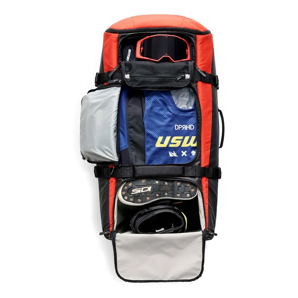 USWE Buddy Athlete Gear Trolley Veske 150l, Black / red, One Size