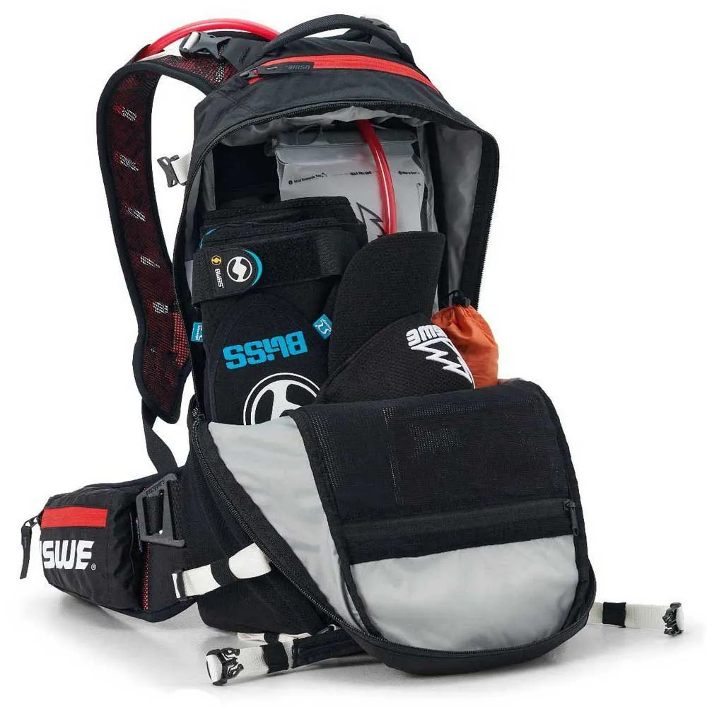 USWE Flow Ryggsekk 16l, Black / red, One Size