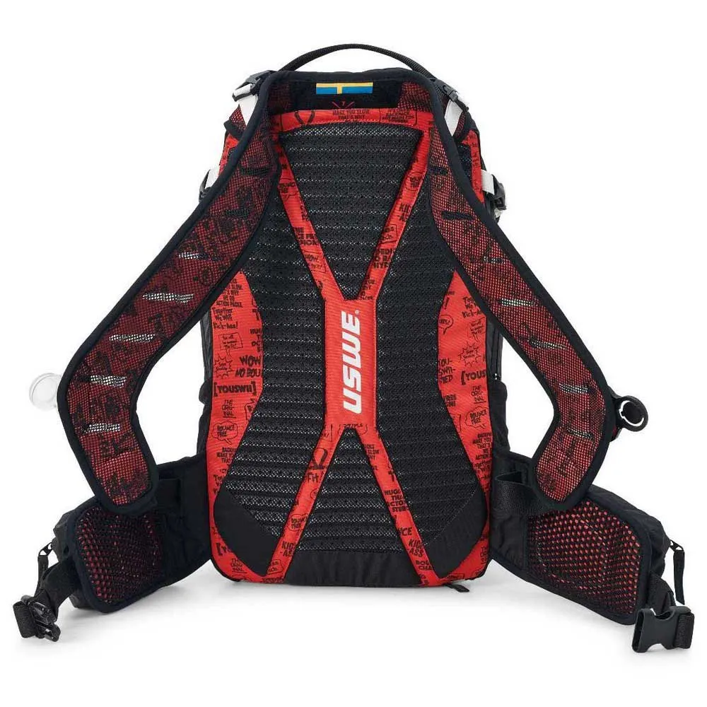 USWE Flow Ryggsekk 16l, Black / red, One Size