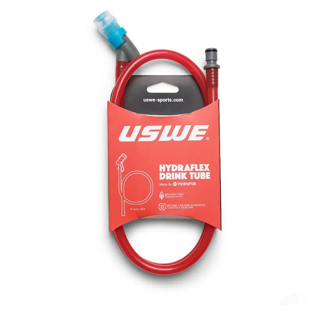 USWE Hydraflex Drikkekit-slange 90 Cm, Red, One Size