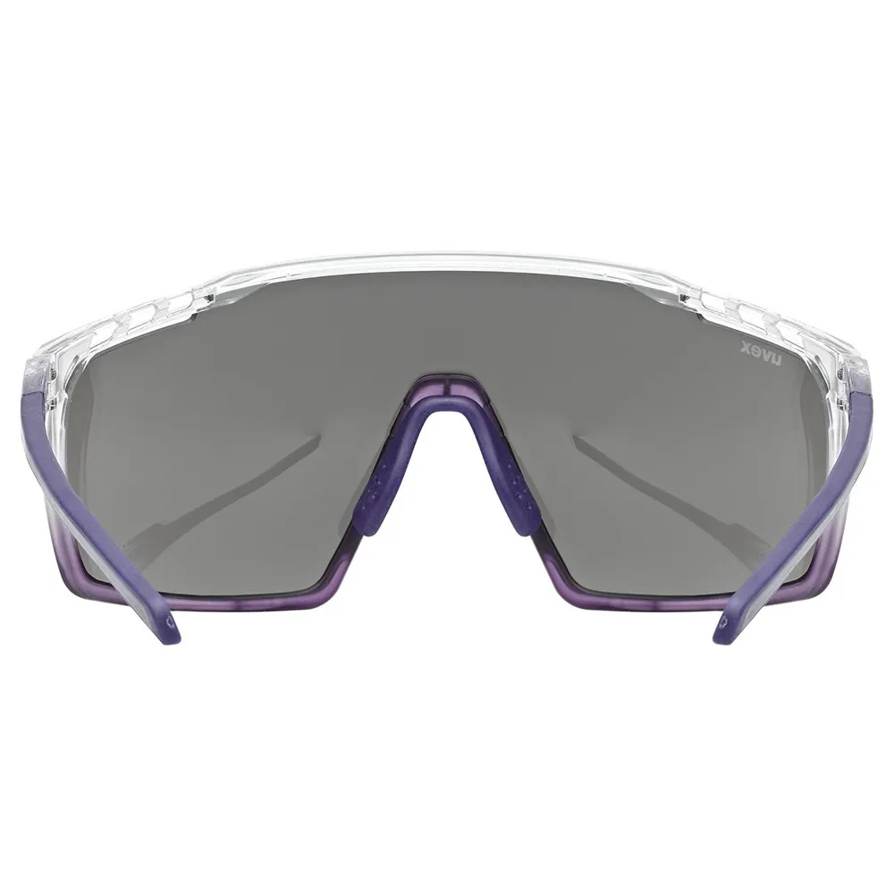 Uvex Mtm Perform Solbriller, Clear met purple, Supravision Mirror Silver/CAT3 Uvex Mtm Perform Solbriller, Clear met purple, Supravision Mirror Silver/CAT3