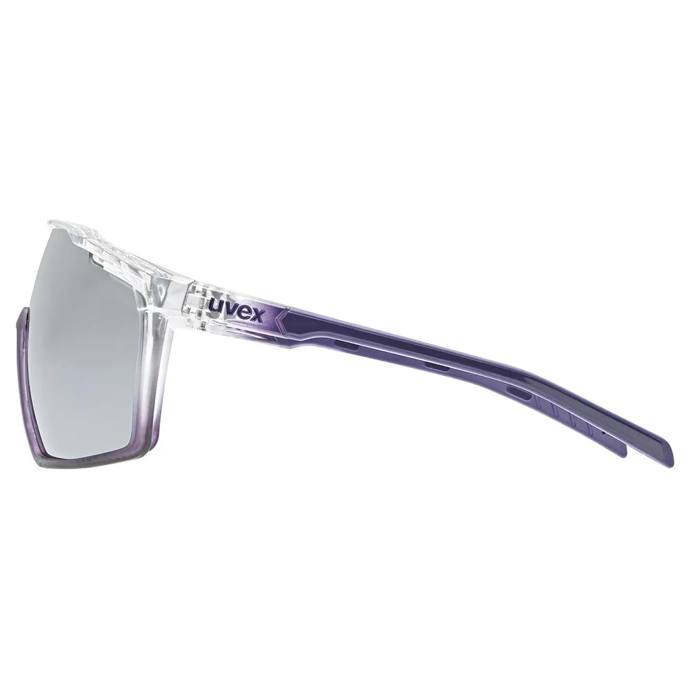 Uvex Mtm Perform Solbriller, Clear met purple, Supravision Mirror Silver/CAT3 Uvex Mtm Perform Solbriller, Clear met purple, Supravision Mirror Silver/CAT3