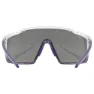 Uvex Mtm Perform Solbriller, Clear met purple, Supravision Mirror Silver/CAT3
