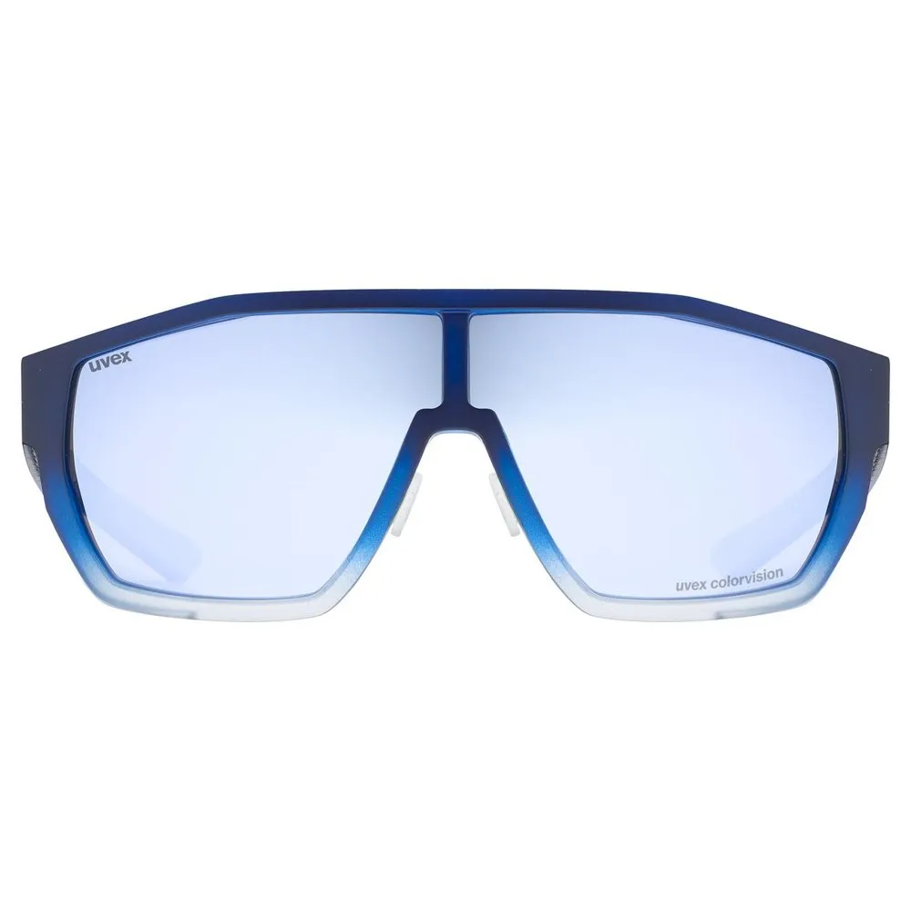 Uvex Mtn Style Colorvision Solbriller, Blue matt / fade, Colorvision Mirror Blue/CAT3 Uvex Mtn Style Colorvision Solbriller, Blue matt / fade, Colorvision Mirror Blue/CAT3