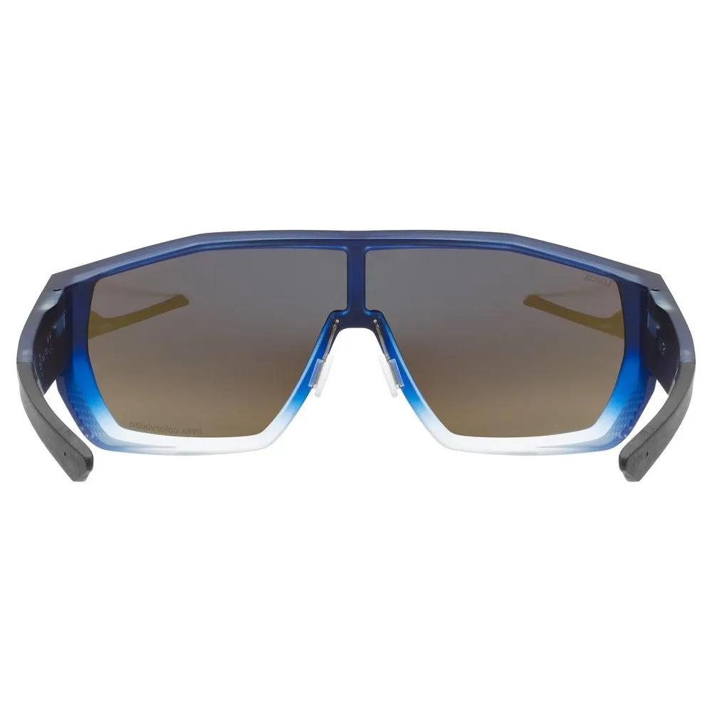 Uvex Mtn Style Colorvision Solbriller, Blue matt / fade, Colorvision Mirror Blue/CAT3 Uvex Mtn Style Colorvision Solbriller, Blue matt / fade, Colorvision Mirror Blue/CAT3