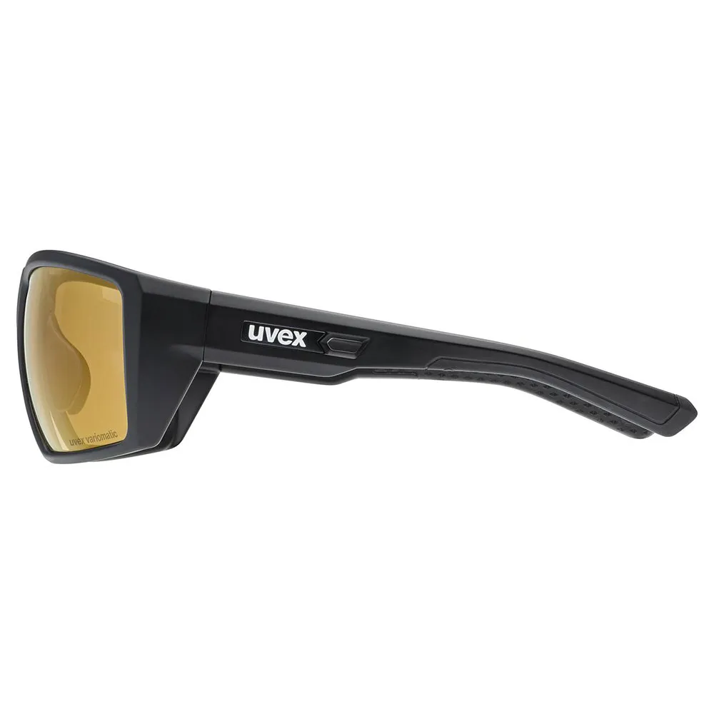 Uvex Mtn Venture Cv V Foto Kromatiske Solbriller, Black matt, Colorvision Variomatic Litemirror Red/CAT1-3