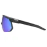 Uvex Pace One Solbriller, Black matt, Supravision Mirror Blue/CAT3