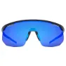 Uvex Pace One Solbriller, Black matt, Supravision Mirror Blue/CAT3