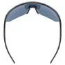 Uvex Pace One Solbriller, Black matt, Supravision Mirror Blue/CAT3