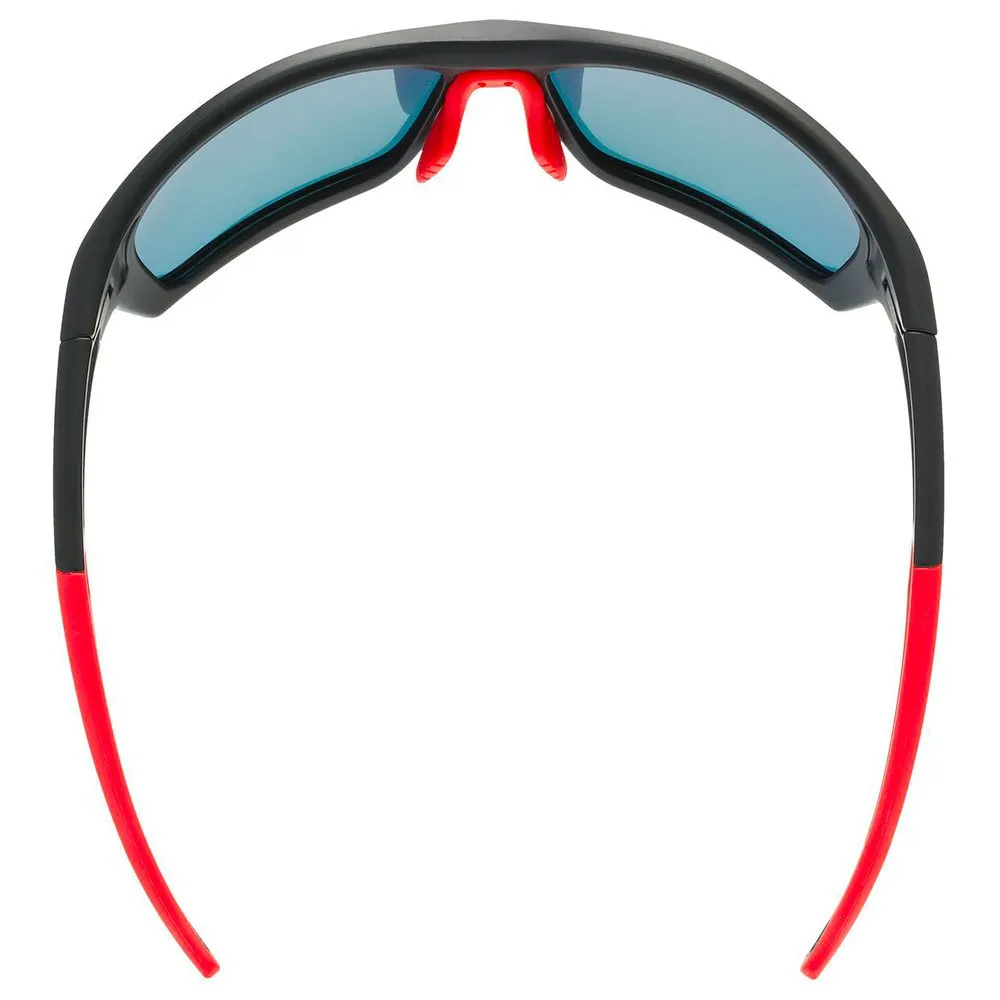 Uvex Sportstyle 232 Polarvision Speilvendte Polariserte Solbriller, Black matte / red, Mirror Red/CAT3 Uvex Sportstyle 232 Polarvision Speilvendte Polariserte Solbriller, Black matte / red, Mirror Red/CAT3