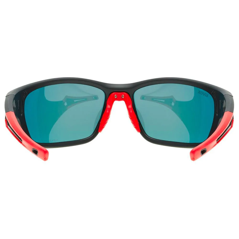 Uvex Sportstyle 232 Polarvision Speilvendte Polariserte Solbriller, Black matte / red, Mirror Red/CAT3 Uvex Sportstyle 232 Polarvision Speilvendte Polariserte Solbriller, Black matte / red, Mirror Red/CAT3