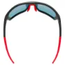 Uvex Sportstyle 232 Polarvision Speilvendte Polariserte Solbriller, Black matte / red, Mirror Red/CAT3