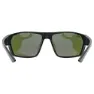 Uvex Sportstyle 233 Polariserte Solbriller, Black matt, Polavision Mirror Green/CAT3