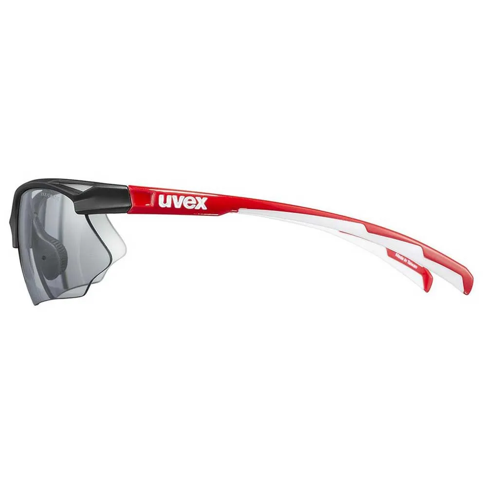 Uvex Sportstyle 802 Vario Speilbelagte Fotokromatiske Solbriller, Black / red, Silver Mirror/CAT1-3