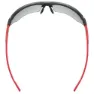 Uvex Sportstyle 802 Vario Speilbelagte Fotokromatiske Solbriller, Black / red, Silver Mirror/CAT1-3