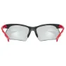 Uvex Sportstyle 802 Vario Speilbelagte Fotokromatiske Solbriller, Black / red, Silver Mirror/CAT1-3
