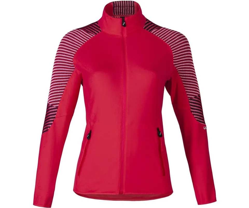 UYN Ambityon Second Layer Full Zip Jacket Women, Geranium/deep blue/off white UYN Ambityon Second Layer Full Zip Jacket Women, Geranium/deep blue/off white