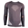 Charcoal / white / red
