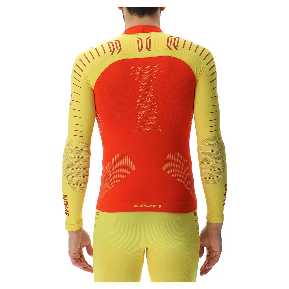 UYN Natyon 3.0 Spain Langarmet Baselag, Yellow / red