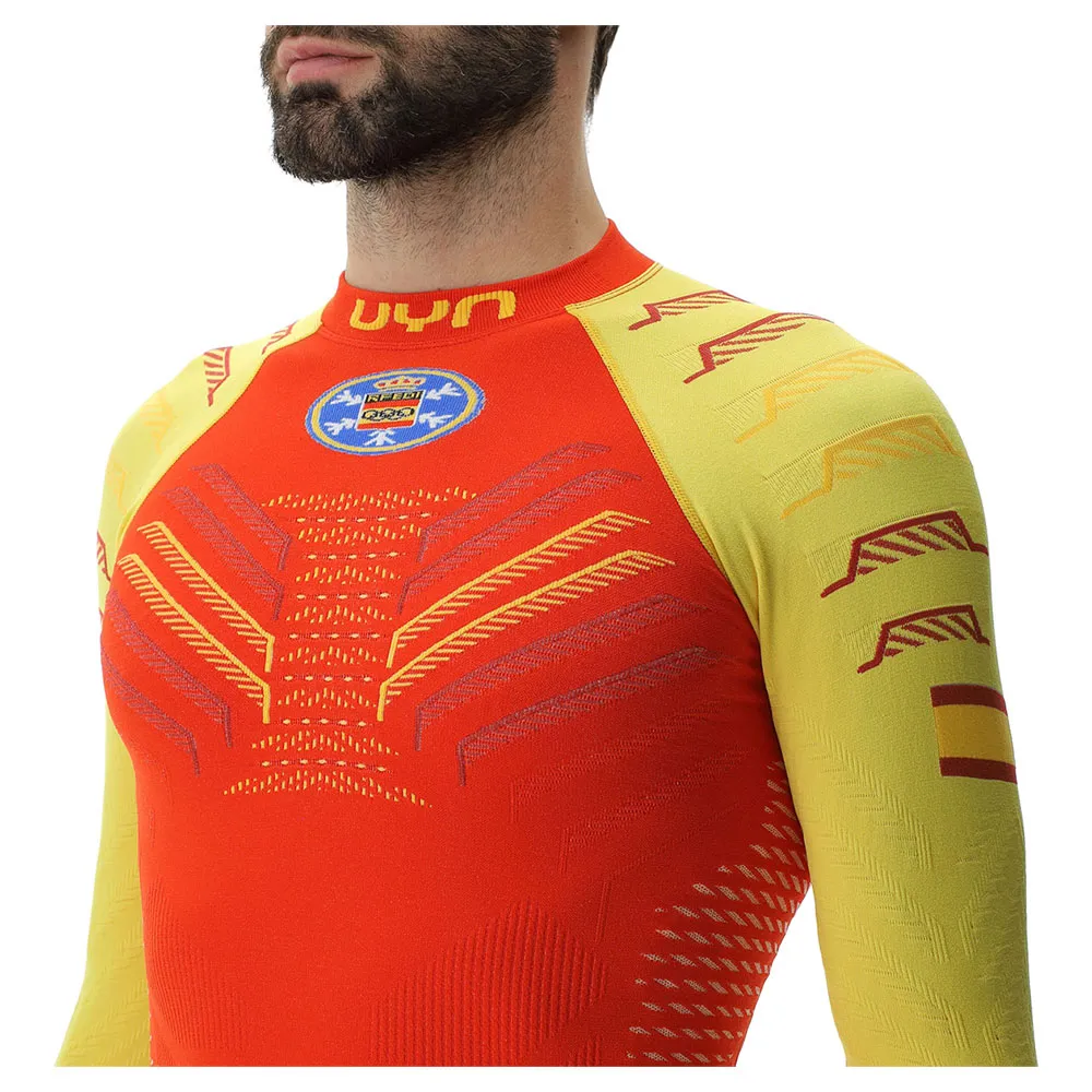 UYN Natyon 3.0 Spain Langarmet Baselag, Yellow / red
