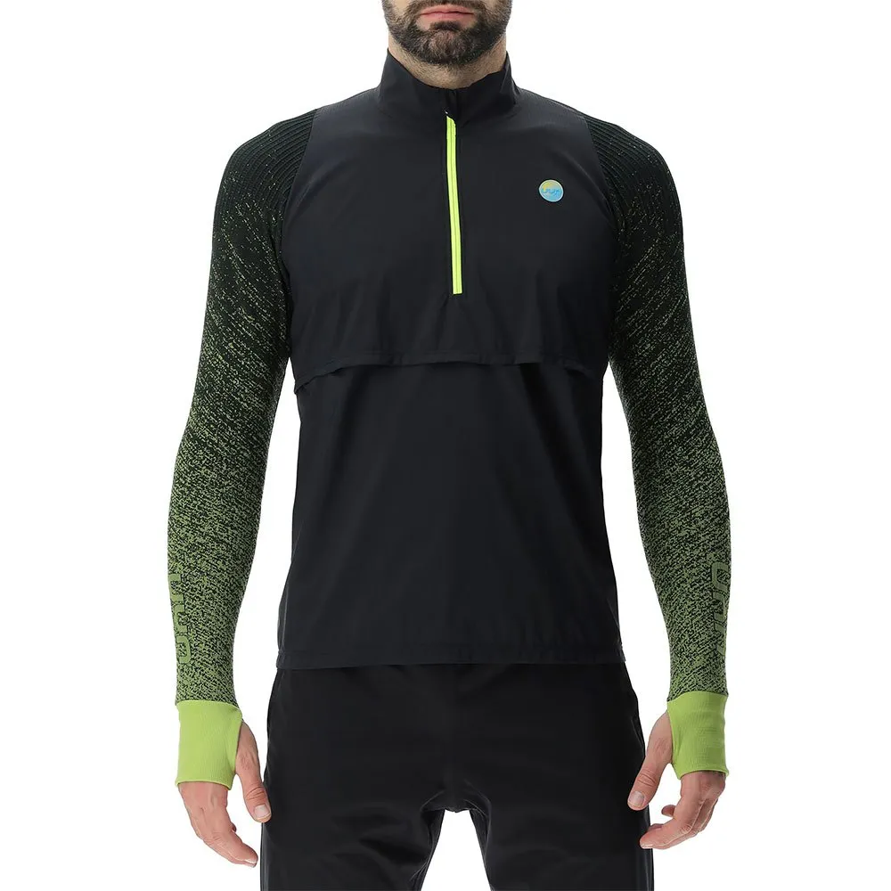 UYN Running Exceleration Windproof Zip Up Langarmet T-skjorte male UYN Running Exceleration Windproof Zip Up Langarmet T-skjorte male