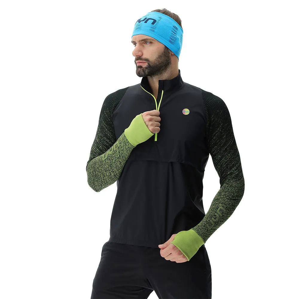UYN Running Exceleration Windproof Zip Up Langarmet T-skjorte male UYN Running Exceleration Windproof Zip Up Langarmet T-skjorte male