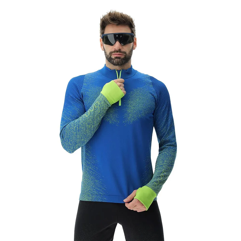 UYN Running Exceleration Zip Up Langarmet T-skjorte male UYN Running Exceleration Zip Up Langarmet T-skjorte male