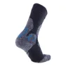UYN Winter Merino Sokker, Anthracite melange / petrol blue