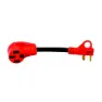 Valterra Dodbone Style 30a Male-30a Female Kabeladapter, Black / red, One Size