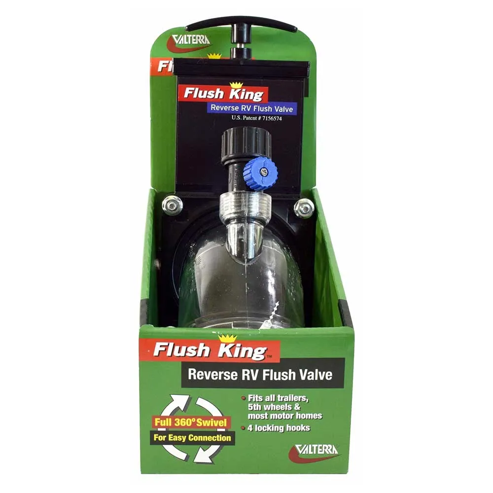 Valterra King Sanitær Revers Spyling Ventil, Black, One Size