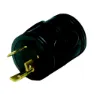 Valterra Mighty Cord 30a 3 Prong Male-30a Rv Female Generatoradapterplugg, Black, One Size