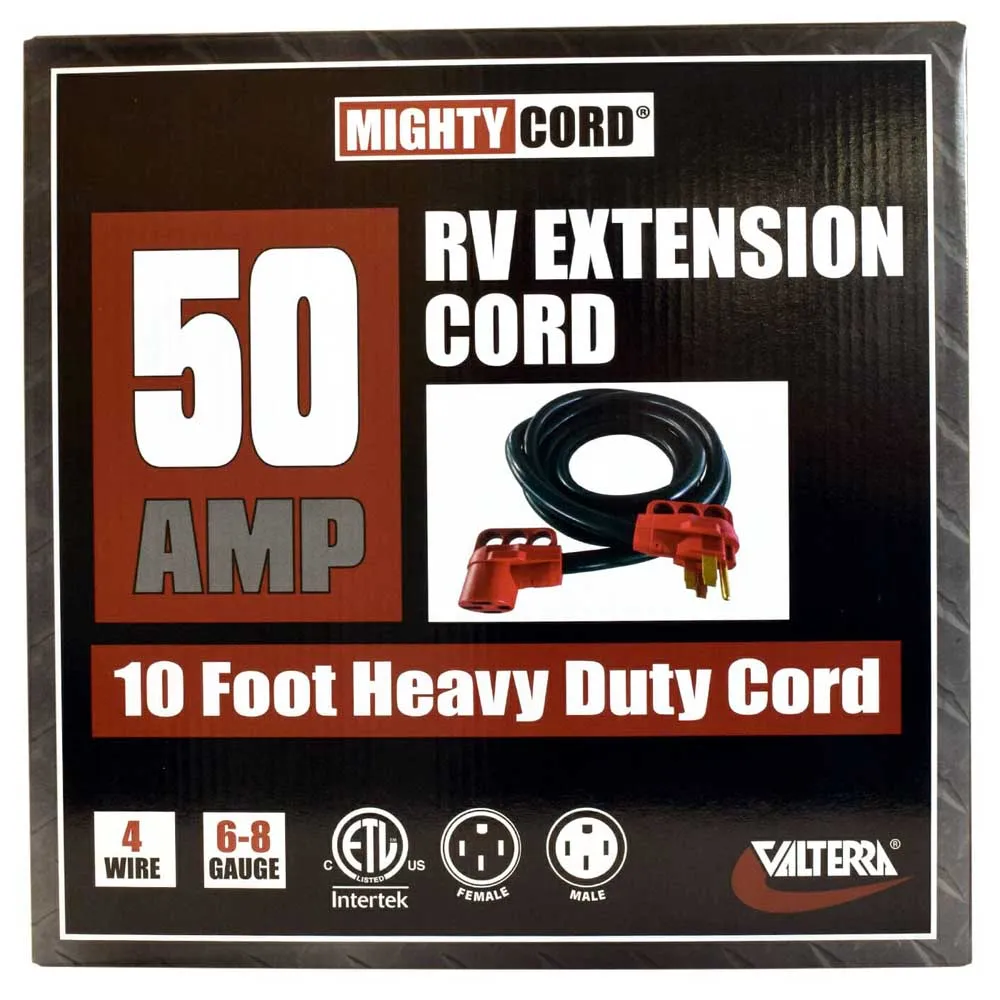 Valterra Mighty Cord Elektrisk Skjøteledning 3.04 M 50a, Black / red, One Size Valterra Mighty Cord Elektrisk Skjøteledning 3.04 M 50a, Black / red, One Size