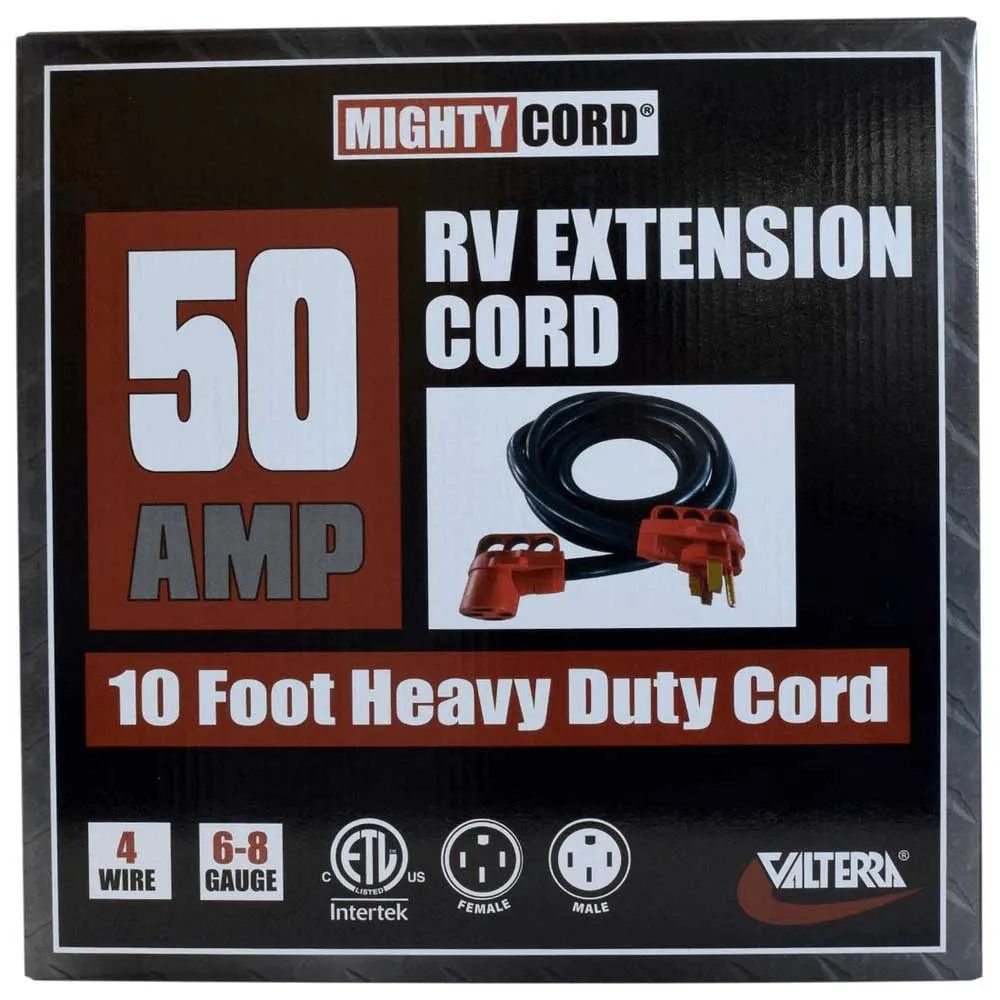 Valterra Mighty Cord Elektrisk Skjøteledning 3.04 M 50a, Black / red, One Size Valterra Mighty Cord Elektrisk Skjøteledning 3.04 M 50a, Black / red, One Size