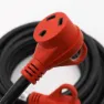 Valterra Mighty Cord Elektrisk Skjøteledning 7.62 M 30a, Black / red, One Size