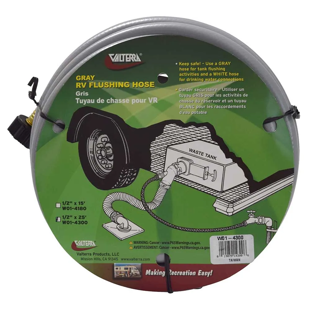 Valterra Slange For Spyling Av Gråvannstank 7.62 M, Grey, 12.7mm